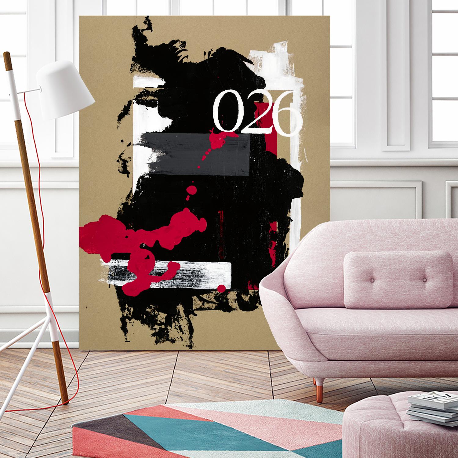 Zero Series No. 026 by Emma Jones on GIANT ART - red abstract