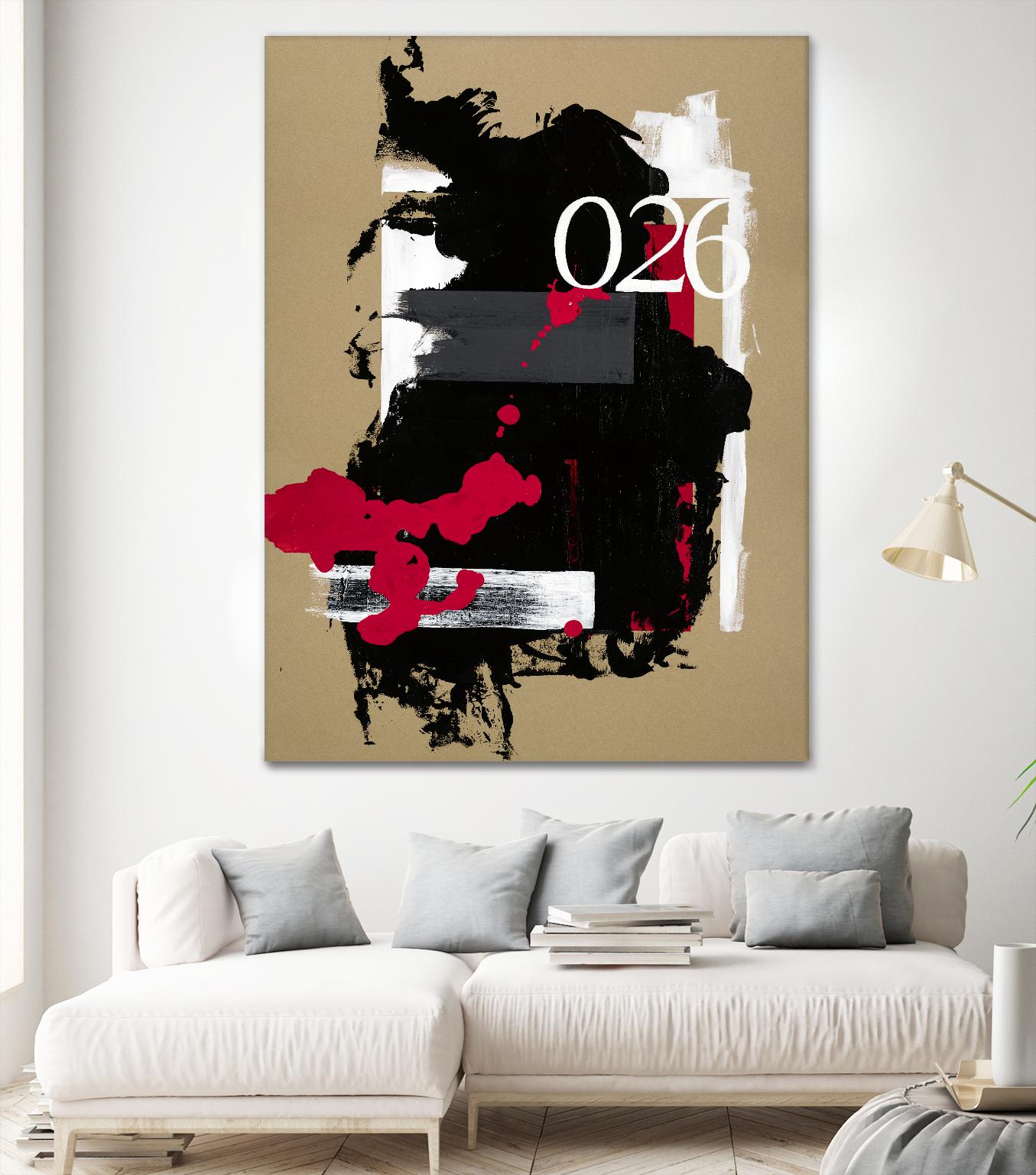 Zero Series No. 026 by Emma Jones on GIANT ART - red abstract