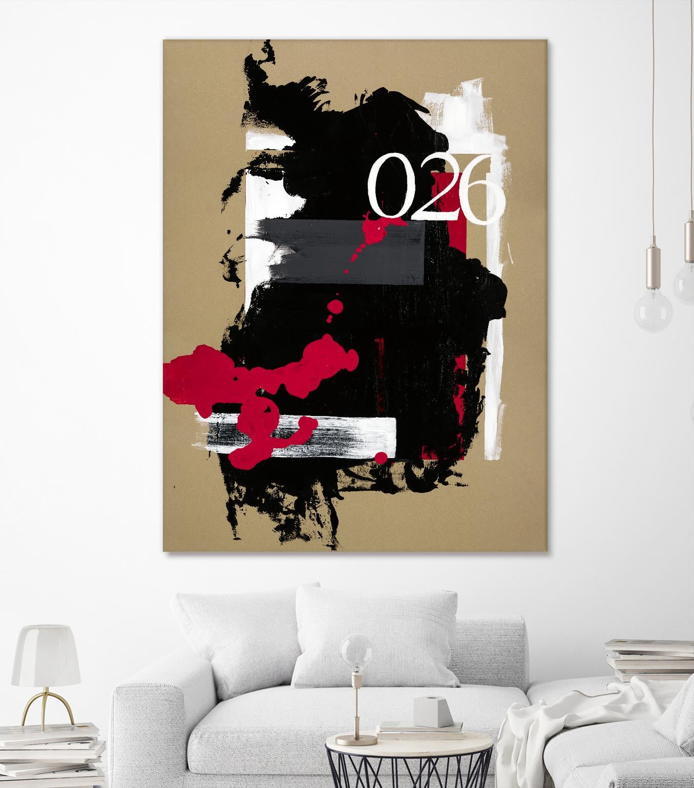 Zero Series No. 026 by Emma Jones on GIANT ART - red abstract