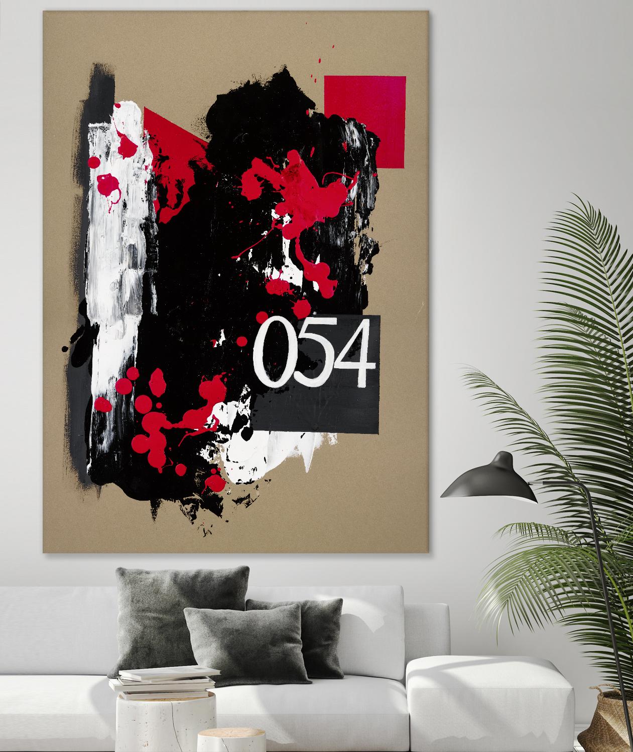 Zero Series No. 054 by Emma Jones on GIANT ART - red abstract