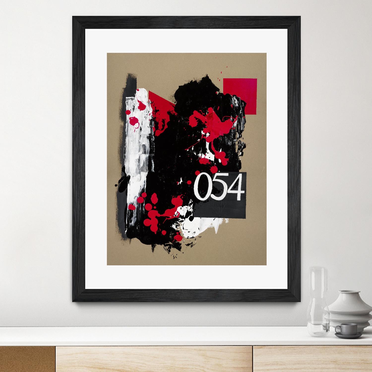Zero Series No. 054 by Emma Jones on GIANT ART - red abstract