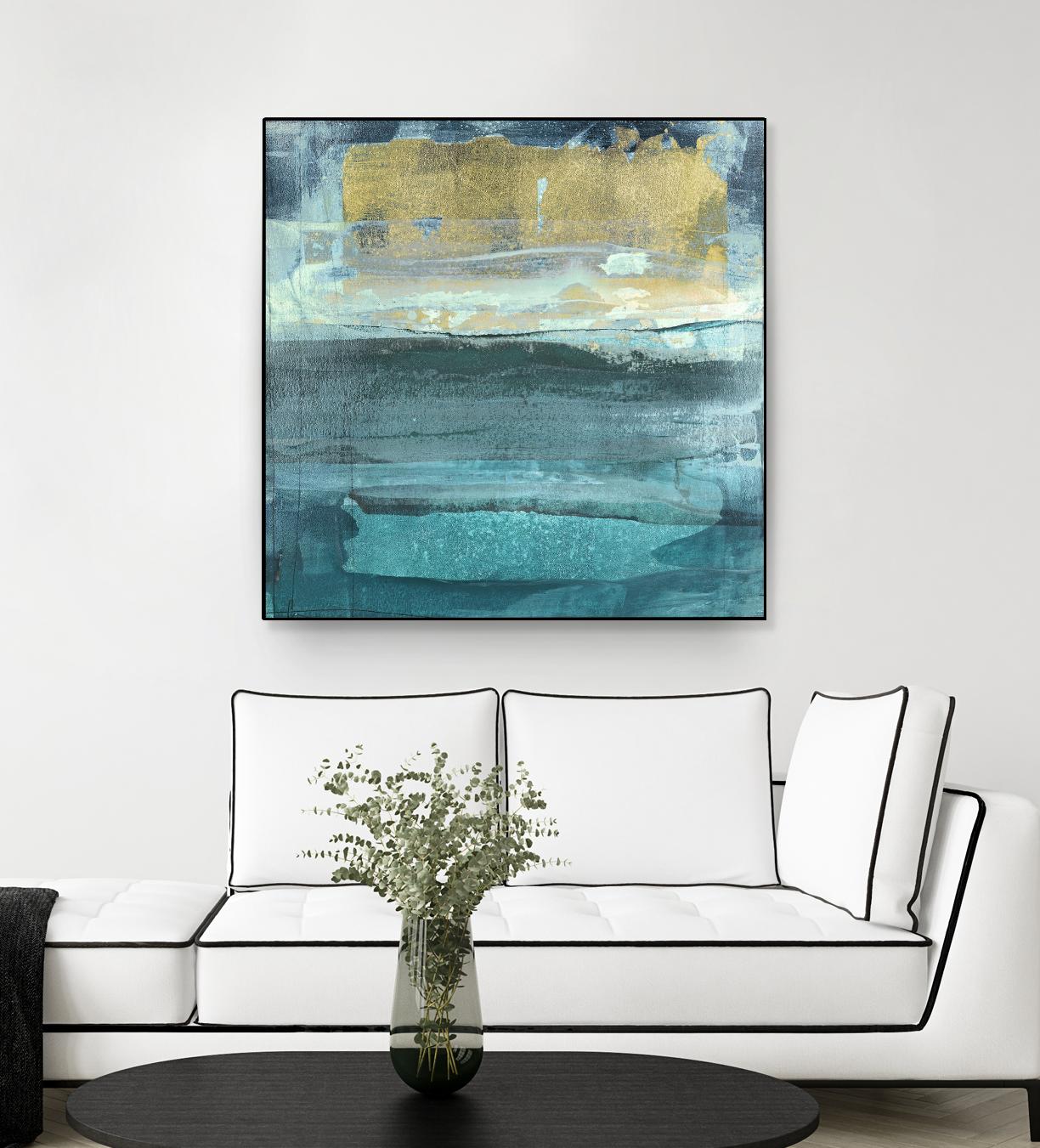 Indigo Evening 1 by Maeve Harris on GIANT ART - green abstract