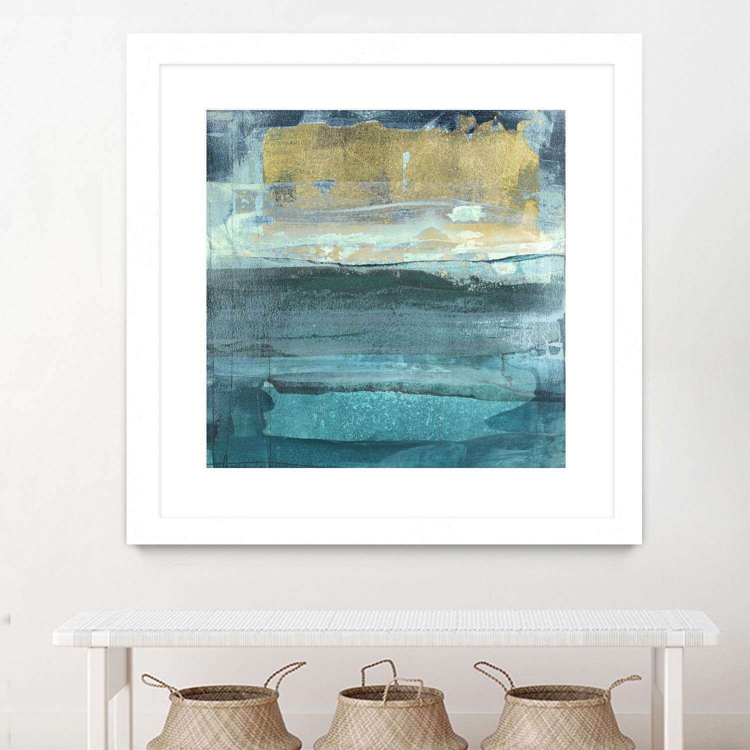 Indigo Evening 1 by Maeve Harris on GIANT ART - green abstract
