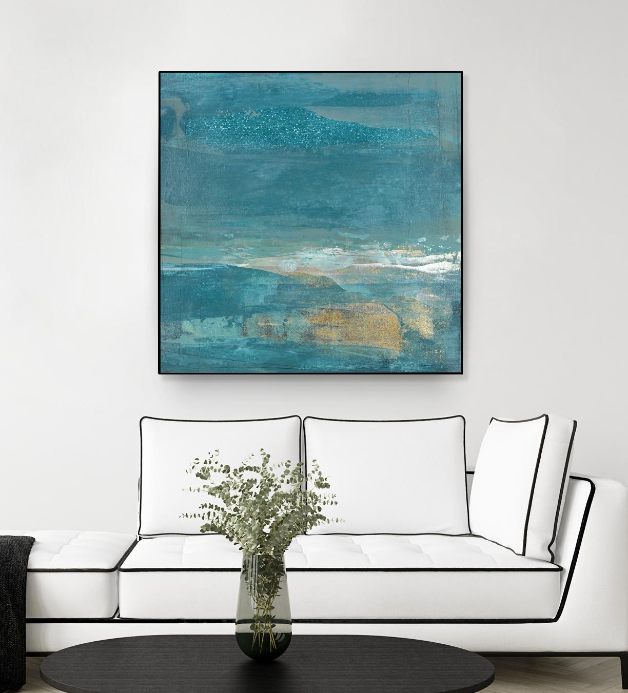 Indigo Evening 2 by Maeve Harris on GIANT ART - gold abstract