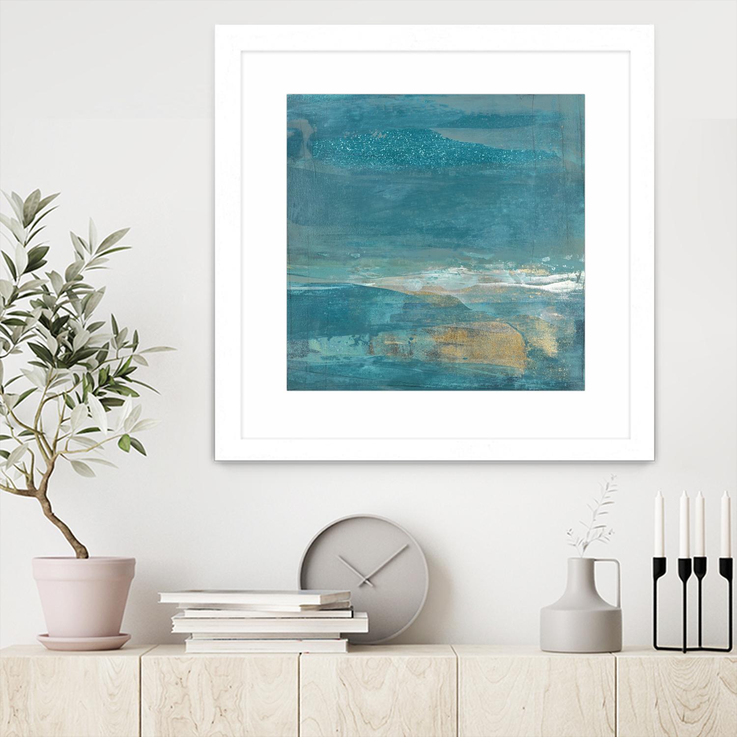Indigo Evening 2 by Maeve Harris on GIANT ART - gold abstract