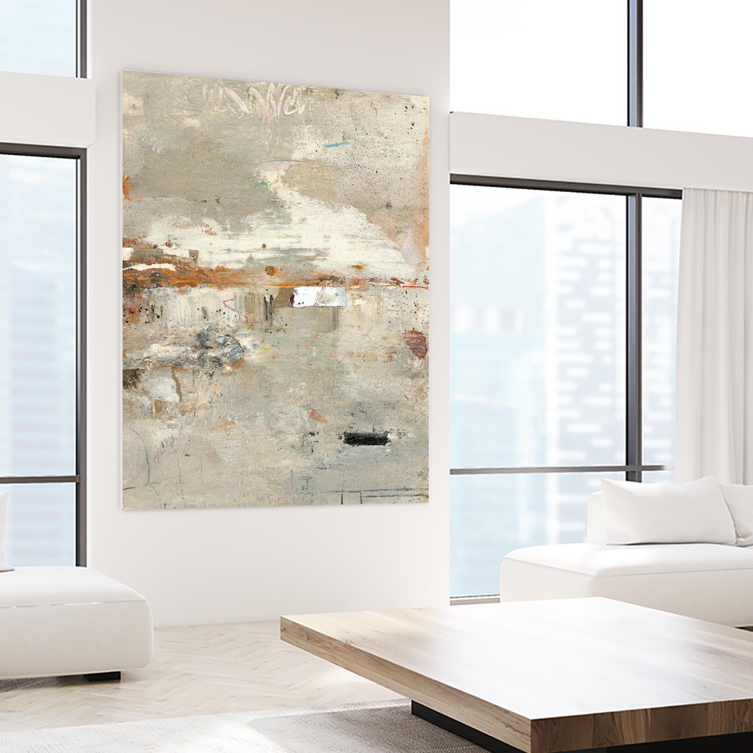 Glimpses 3 by PC Studio on GIANT ART - beige abstracts 