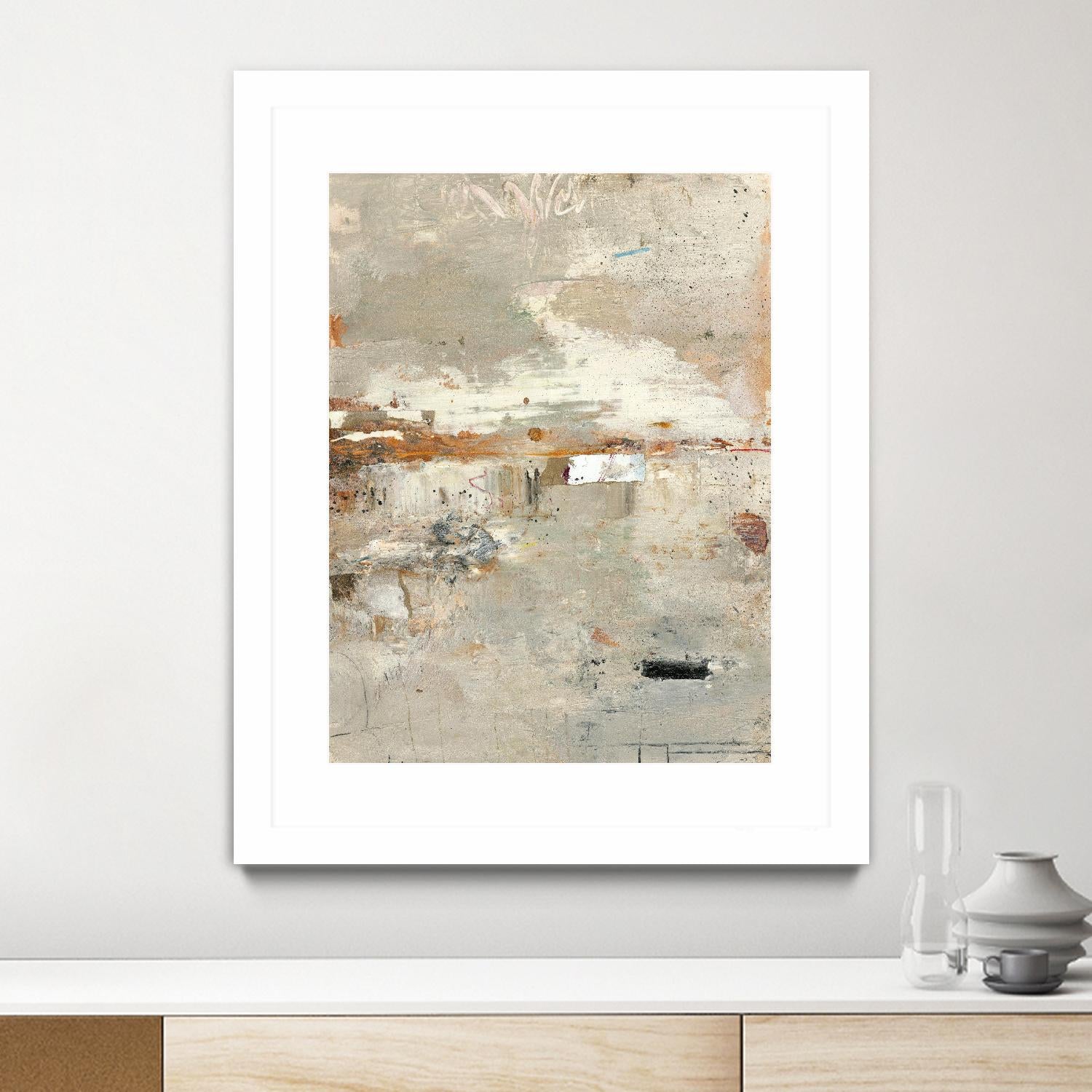 Glimpses 3 by PC Studio on GIANT ART - beige abstracts 