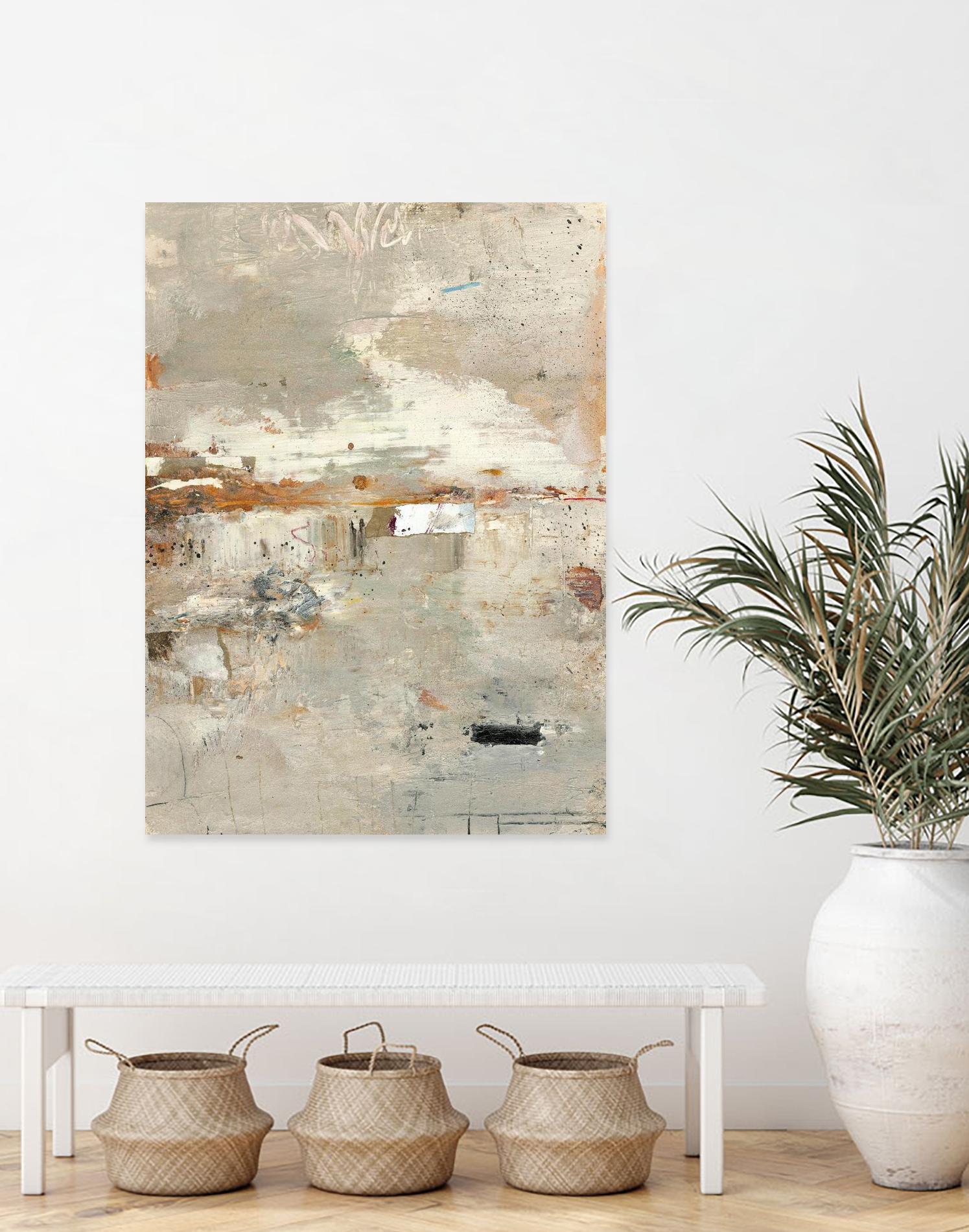 Glimpses 3 by PC Studio on GIANT ART - beige abstracts 