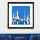 Voiles Blanches II by Demagny on GIANT ART - grey sea scene