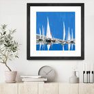 Voiles Blanches II by Demagny on GIANT ART - grey sea scene