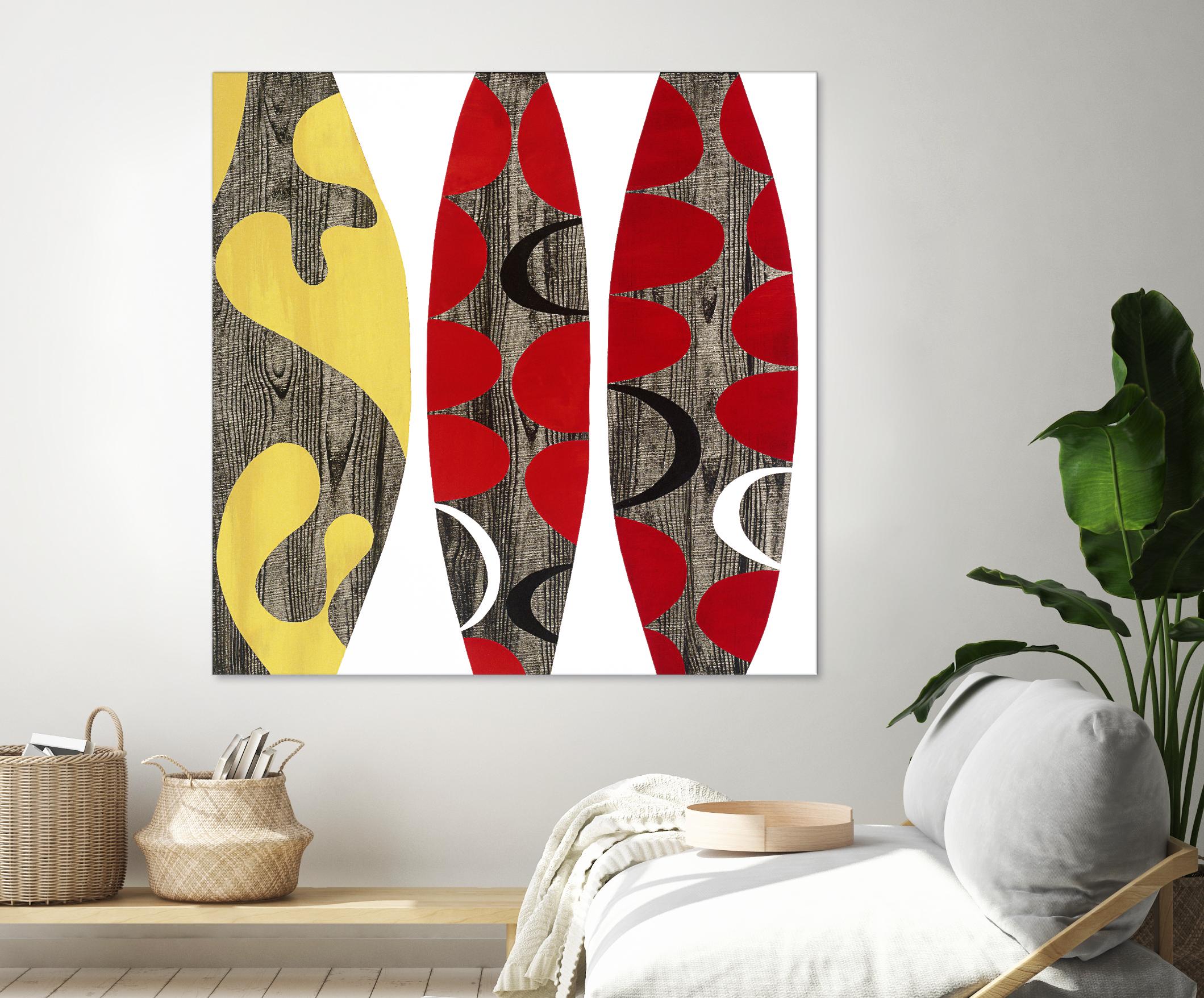 Empowerment I by Mary Calkins on GIANT ART - red abstract