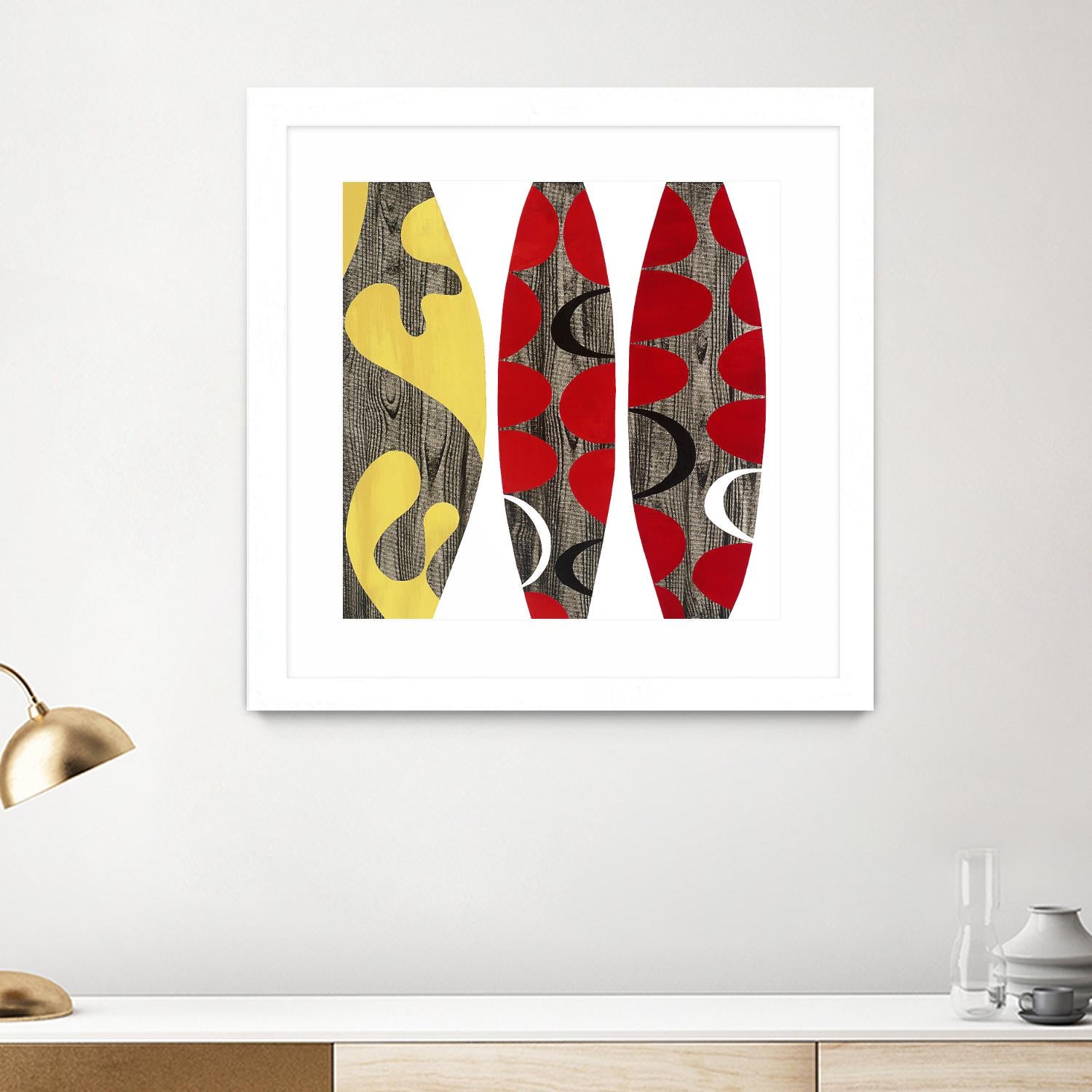 Empowerment I by Mary Calkins on GIANT ART - red abstract