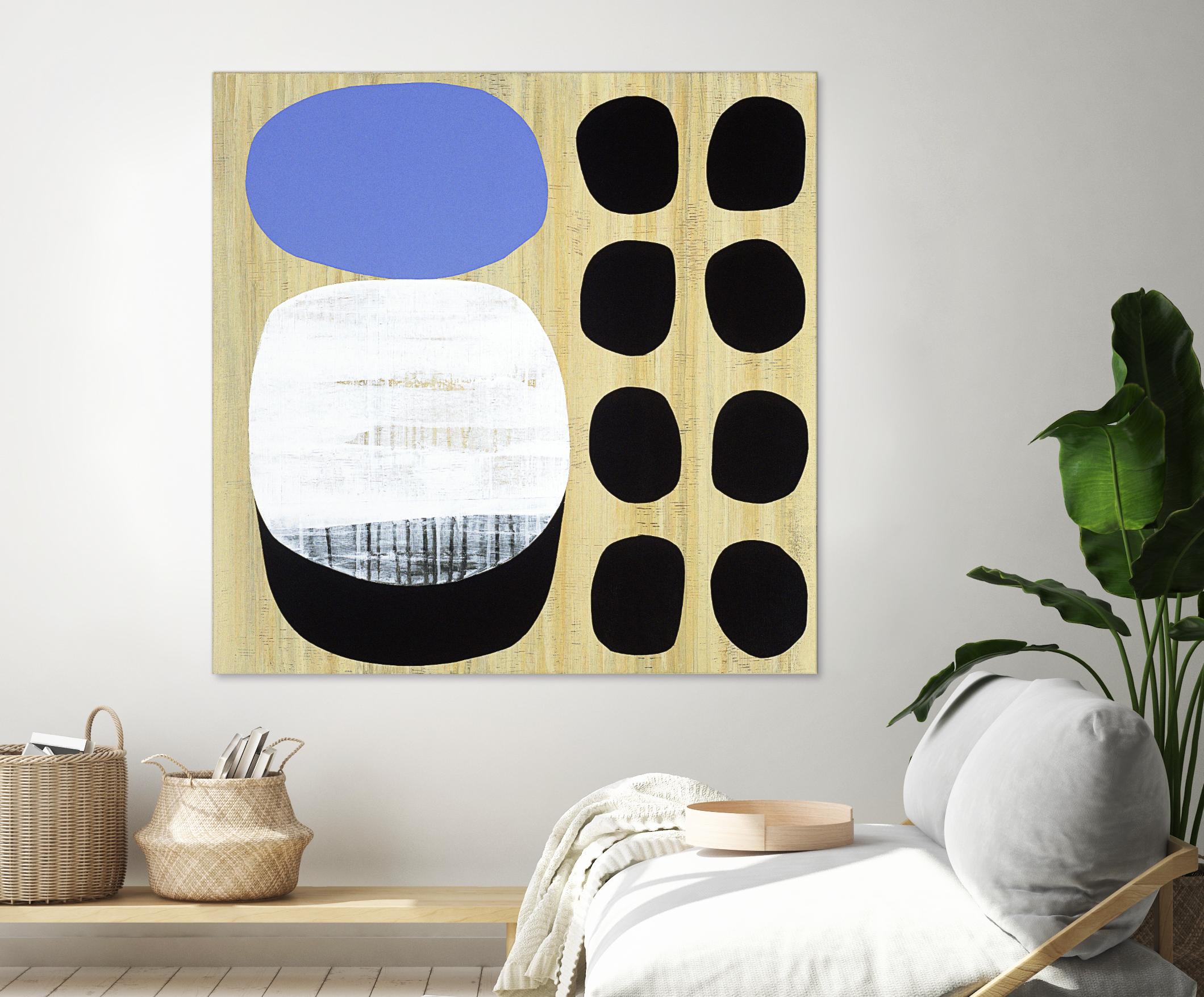 Luna Azul I by Mary Calkins on GIANT ART - blue abstract