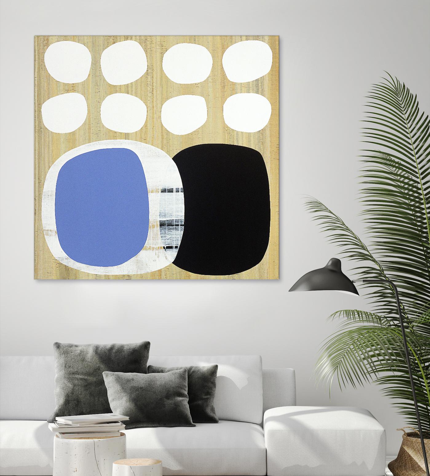 Luna Azul II by Mary Calkins on GIANT ART - blue abstract