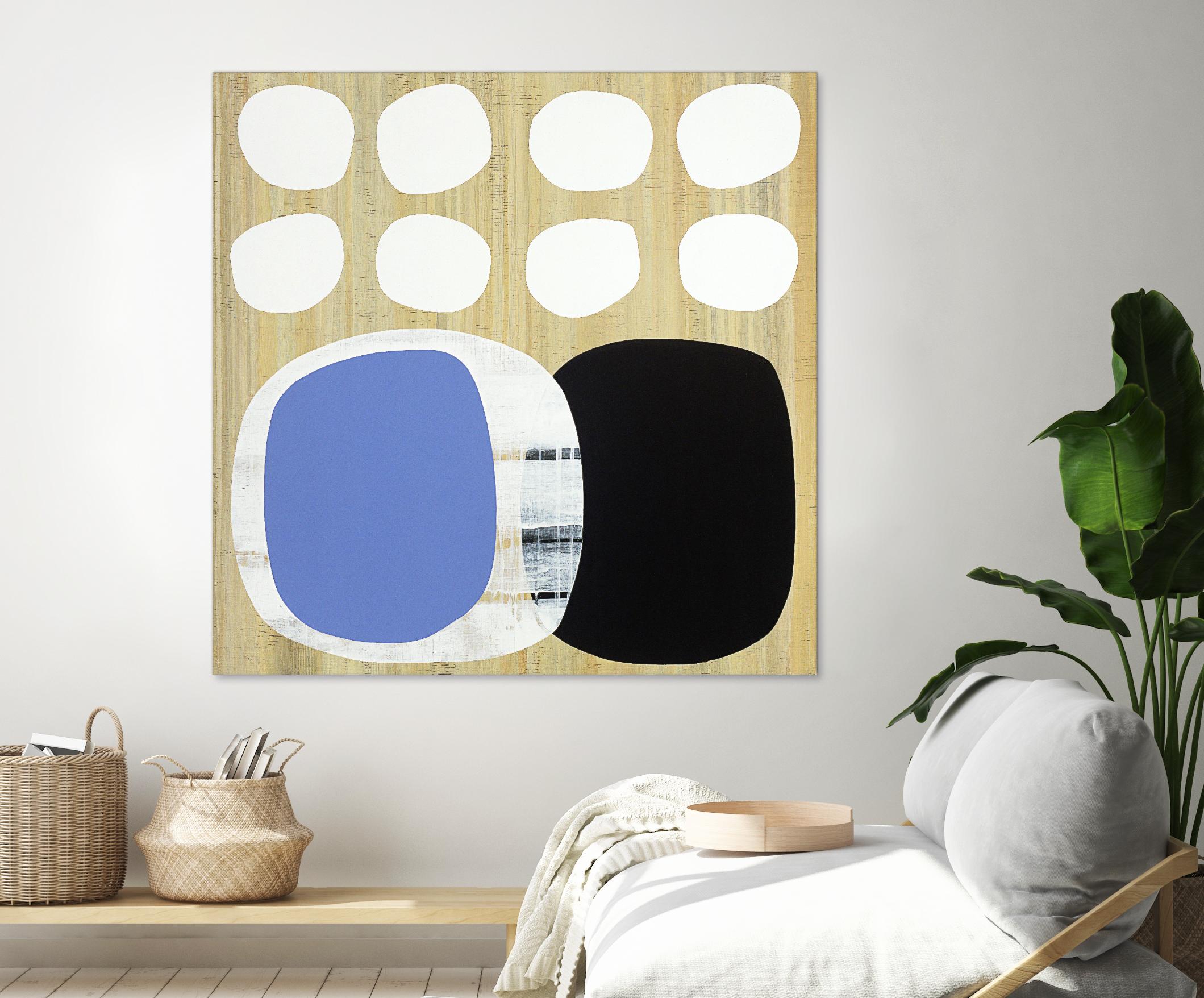 Luna Azul II by Mary Calkins on GIANT ART - blue abstract