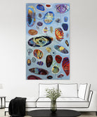 Diskono 2 by David Dauncey on GIANT ART - red abstract