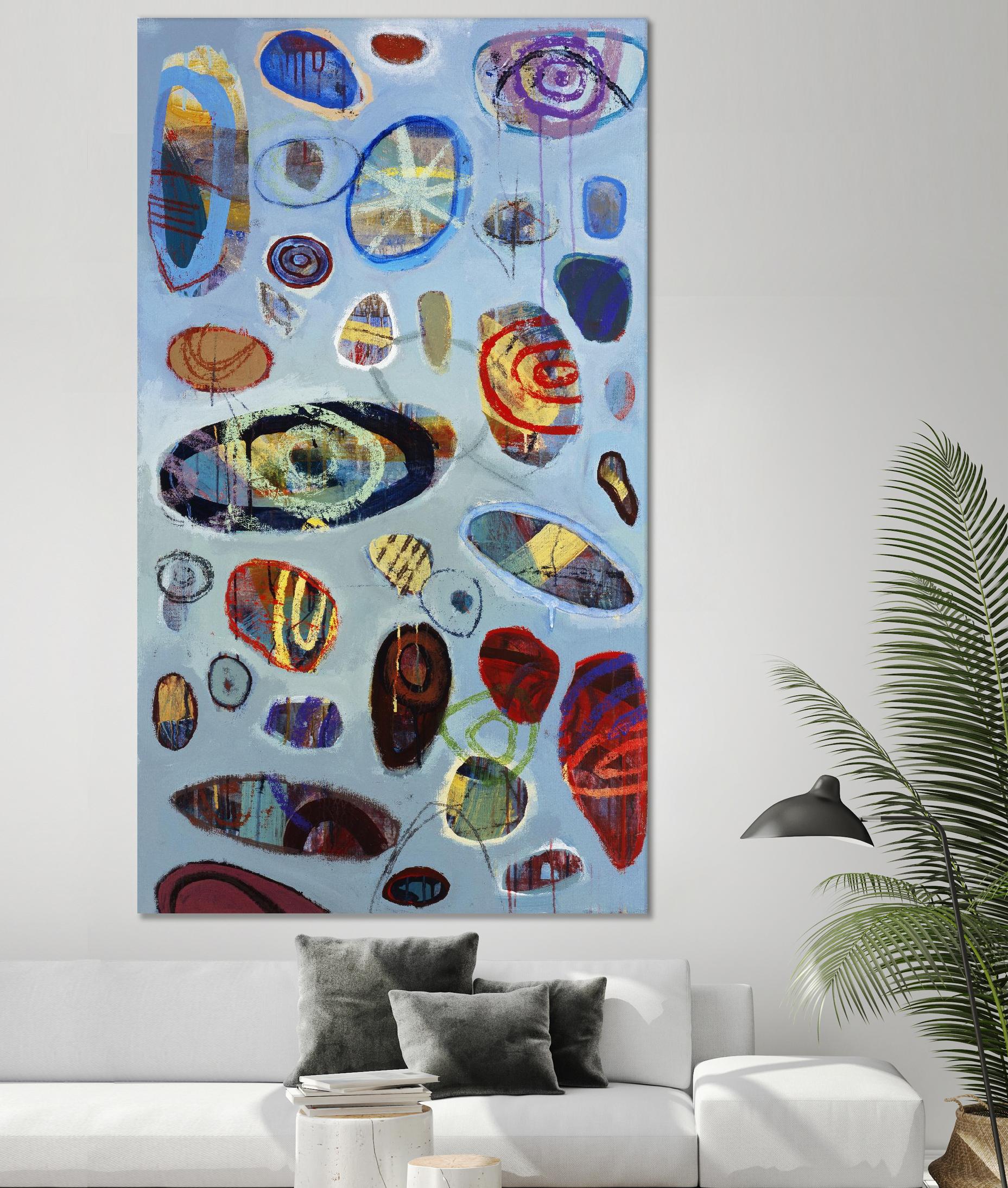 Diskono 2 by David Dauncey on GIANT ART - red abstract