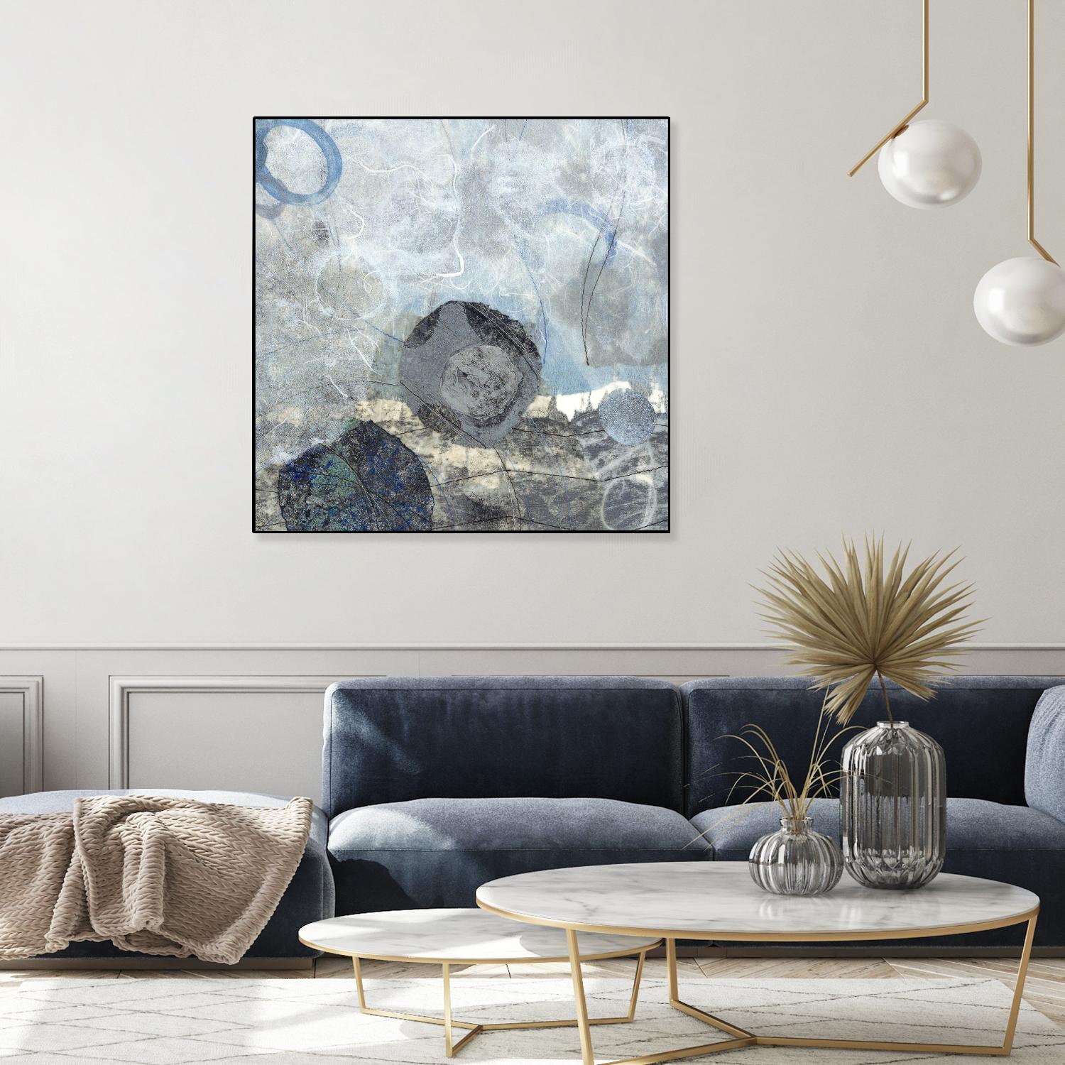 Pathways II: Wave by David Owen Hastings on GIANT ART - blue abstract