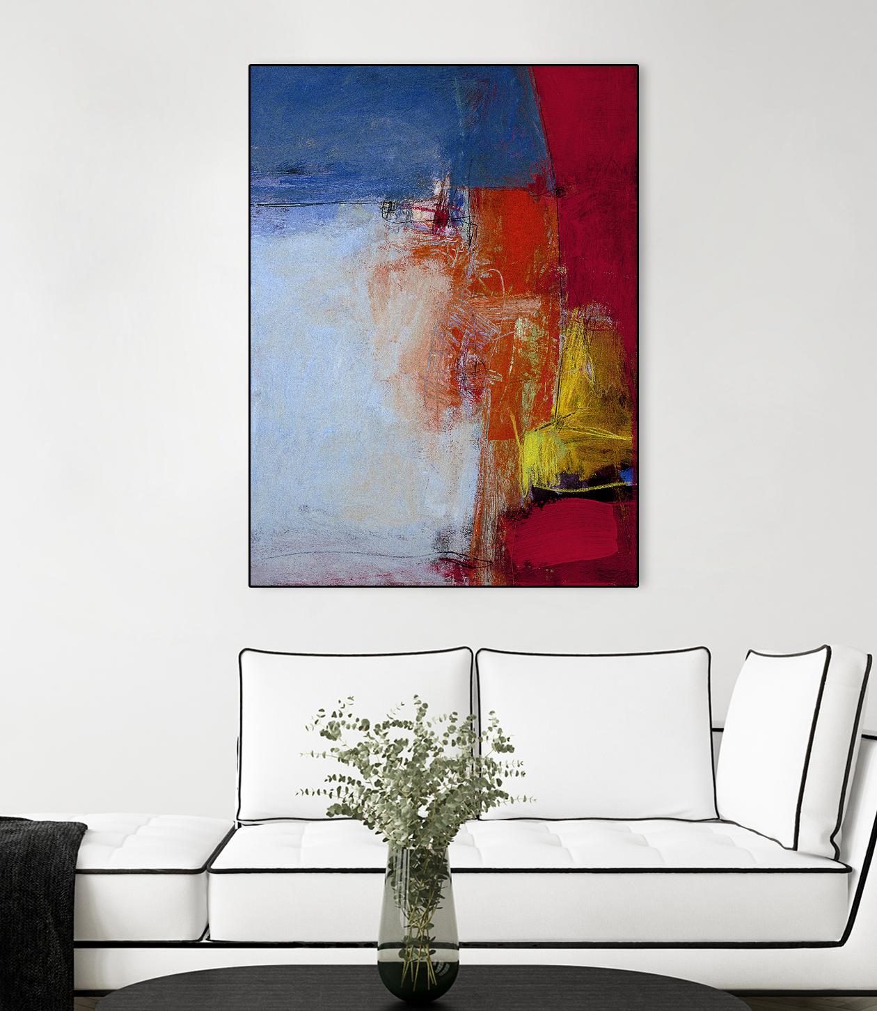 Shoreline by Charlotte Foust on GIANT ART - blue abstract
