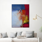 Shoreline by Charlotte Foust on GIANT ART - blue abstract