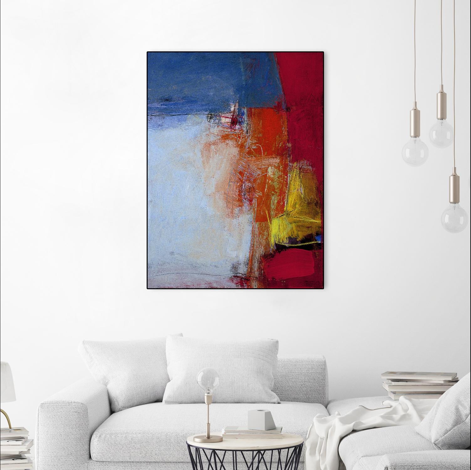 Shoreline by Charlotte Foust on GIANT ART - blue abstract
