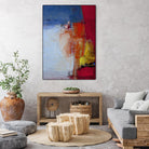 Shoreline by Charlotte Foust on GIANT ART - blue abstract