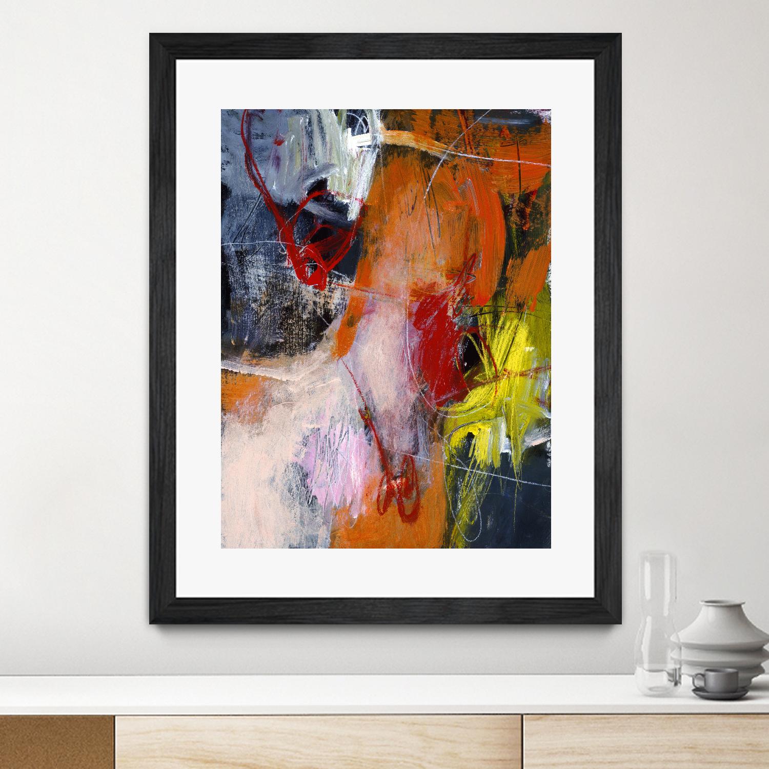 Flurry by Charlotte Foust on GIANT ART - orange abstract