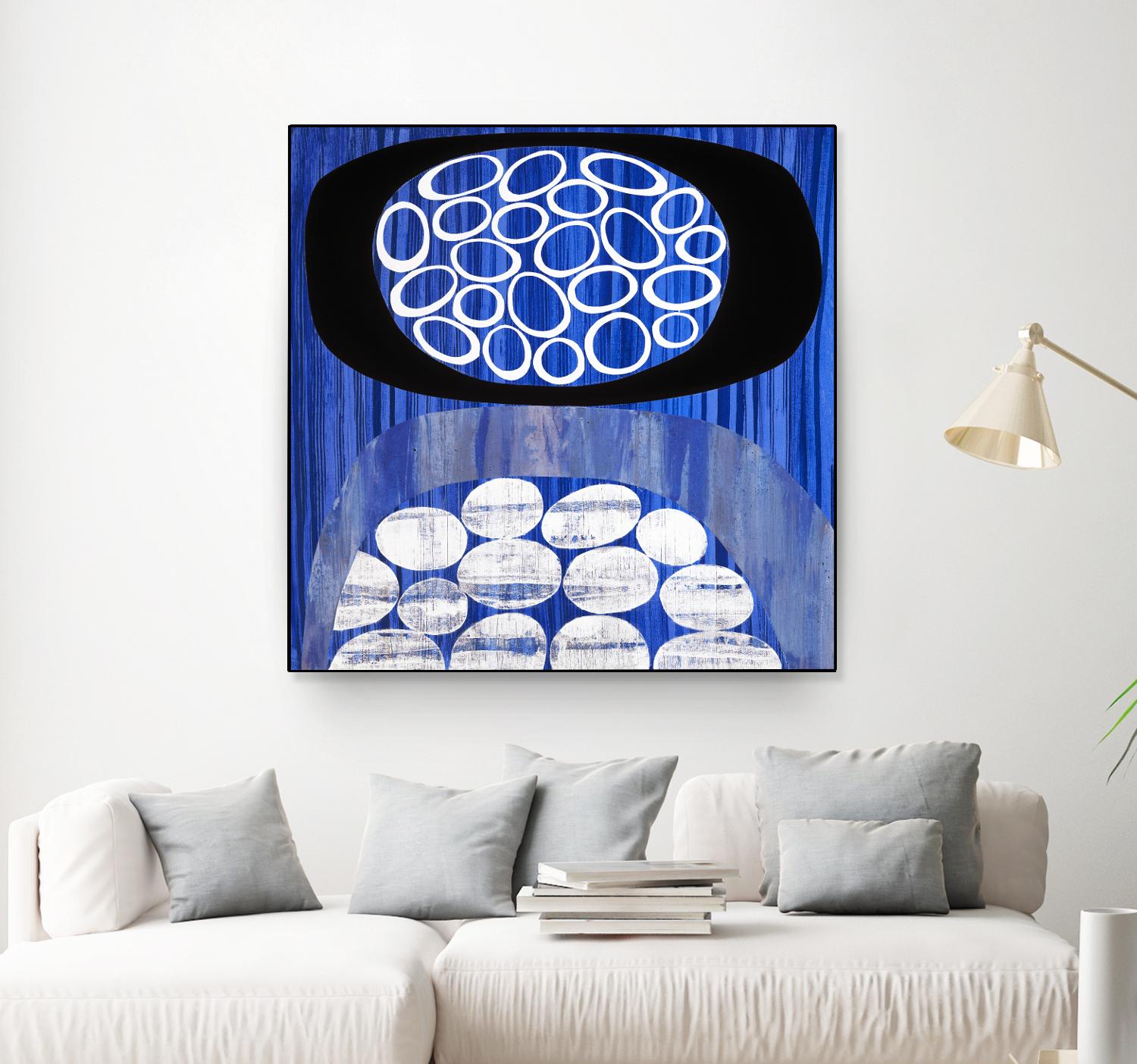 Waterway II by Mary Calkins on GIANT ART - black abstract