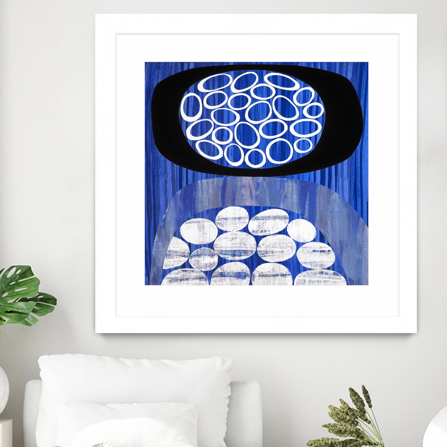 Waterway II by Mary Calkins on GIANT ART - black abstract