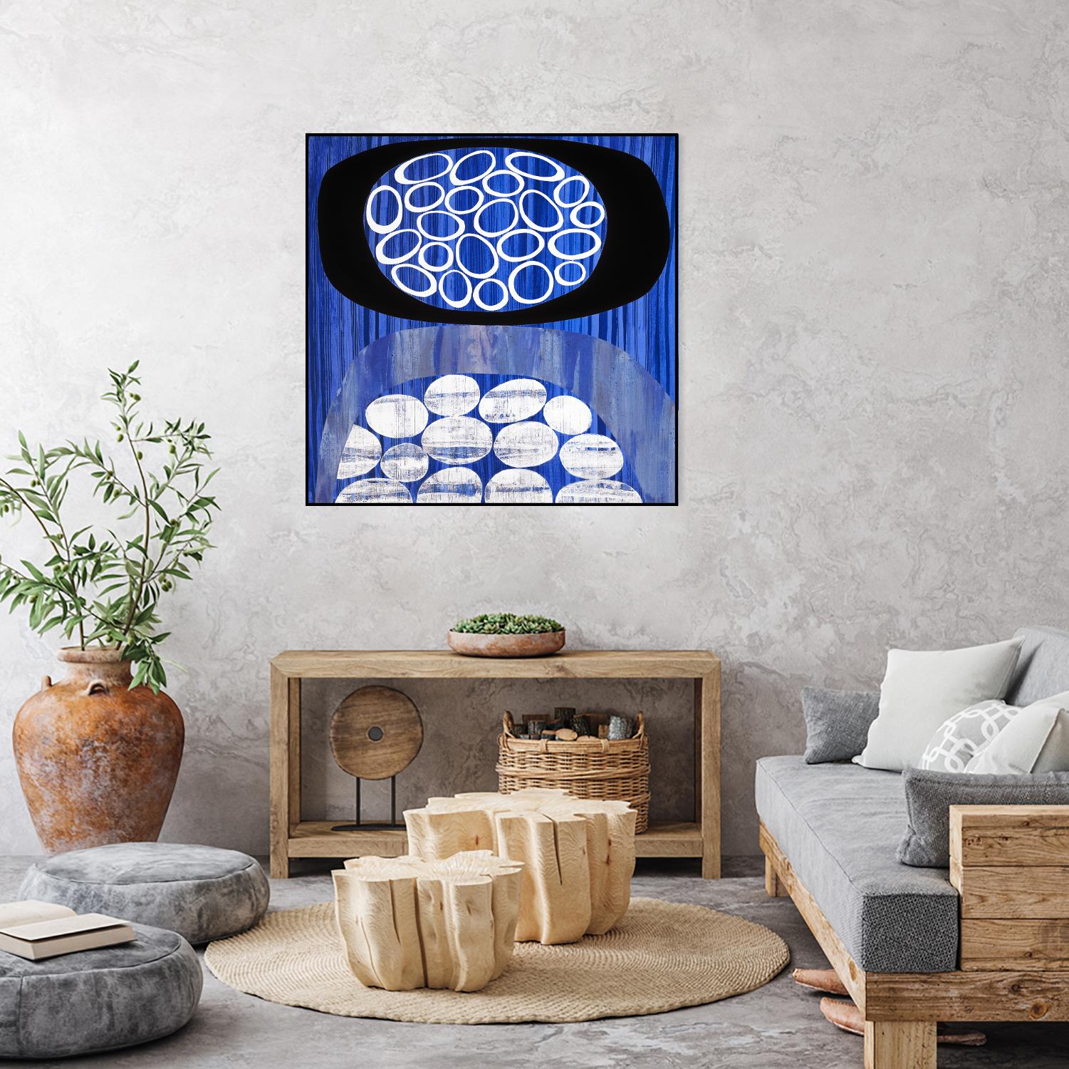 Waterway II by Mary Calkins on GIANT ART - black abstract