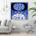 Waterway II by Mary Calkins on GIANT ART - black abstract