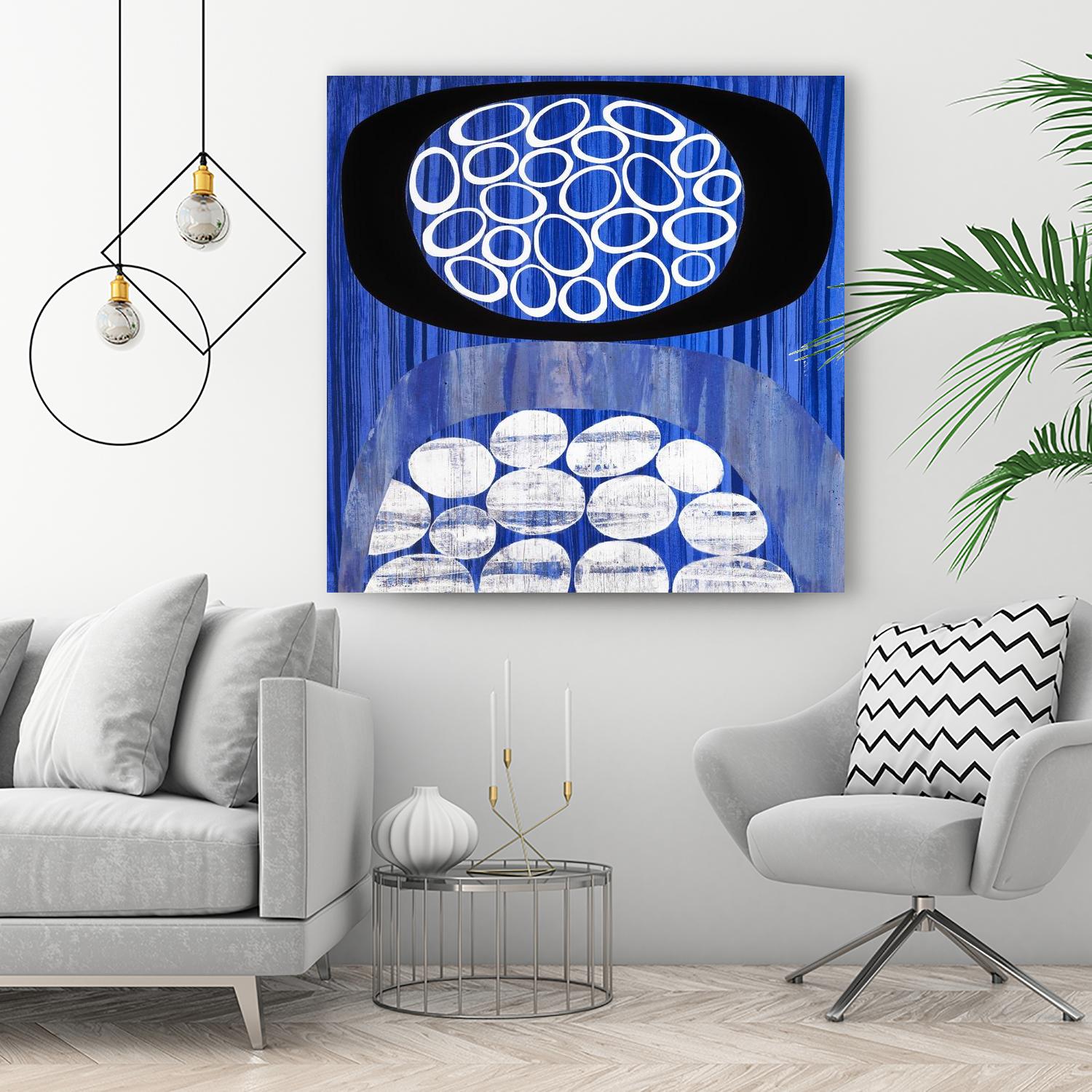 Waterway II by Mary Calkins on GIANT ART - black abstract