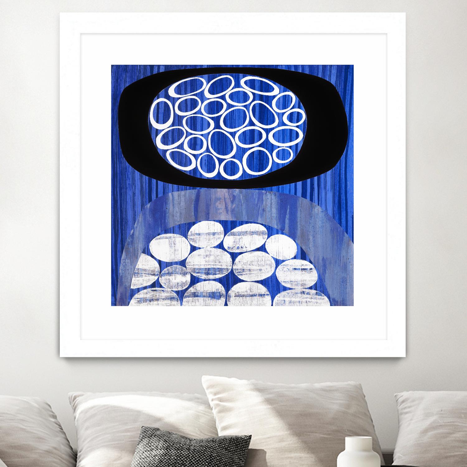 Waterway II by Mary Calkins on GIANT ART - black abstract