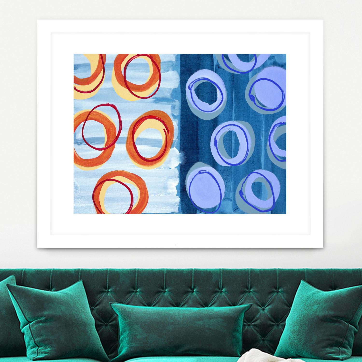 Pacific by Lee Crew on GIANT ART - orange abstract