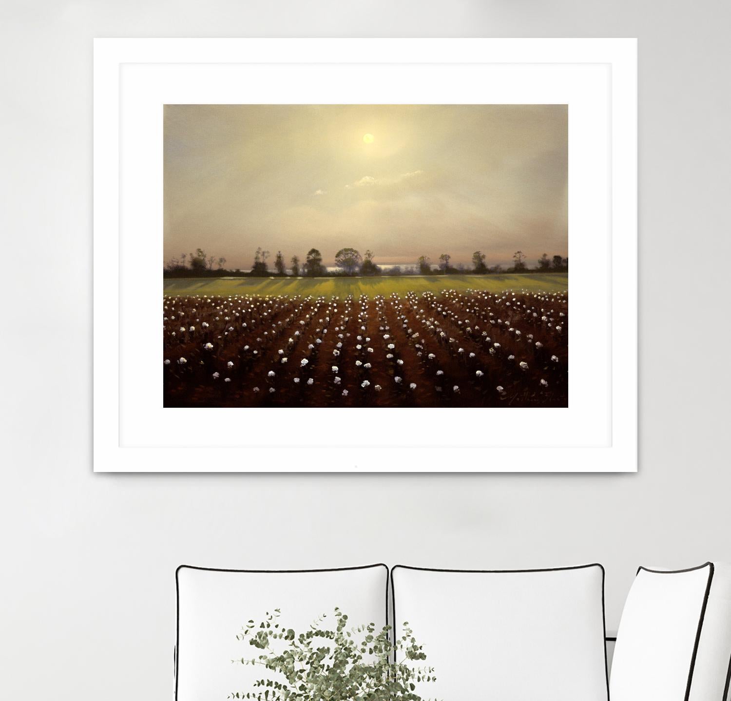 Parhelia: Cotton Field by Matthew Hasty on GIANT ART - green landscape
