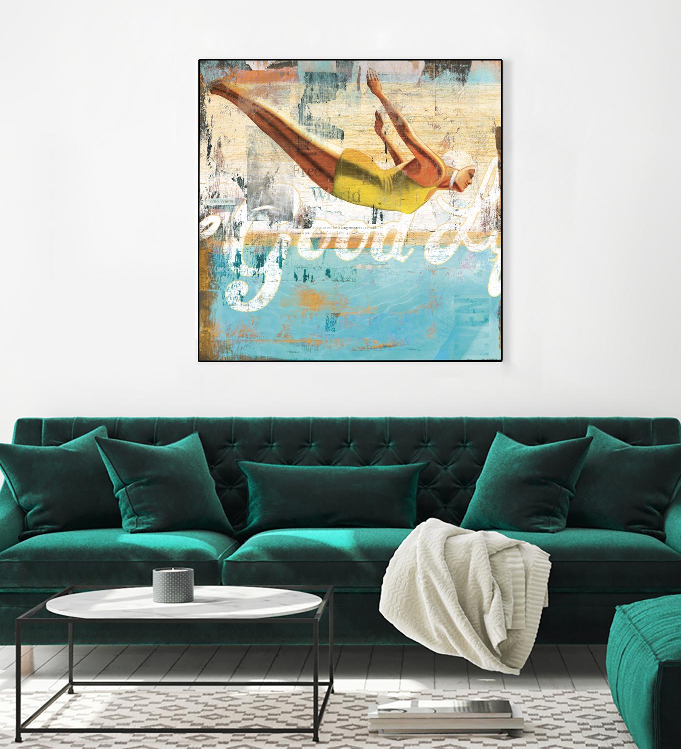 The Good Life by Cory Steffen on GIANT ART - yellow vintage