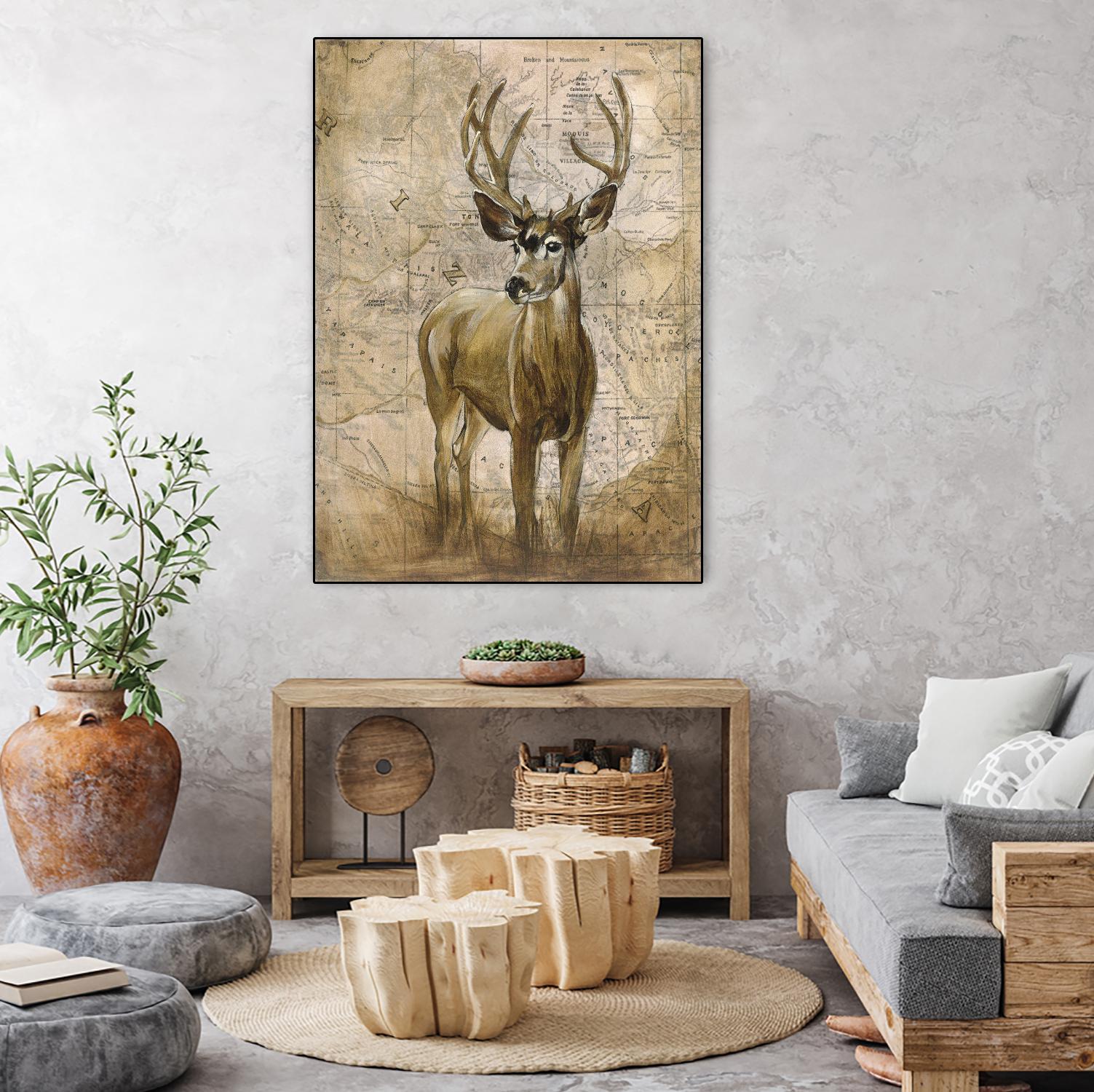 Native Spirit 1 by Elizabeth Hope on GIANT ART - beige animals