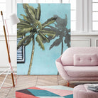 Tropic Shadow 1 by David Dauncey on GIANT ART - blue tropical