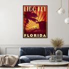 Lido Key by Stella Bradley on GIANT ART - yellow tropical