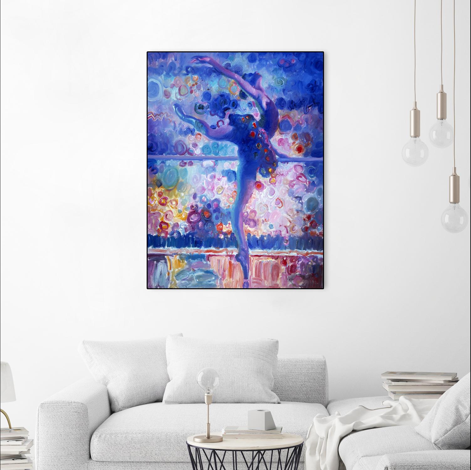 Fire Bird Reheasal by John Asaro on GIANT ART - blue music - dance
