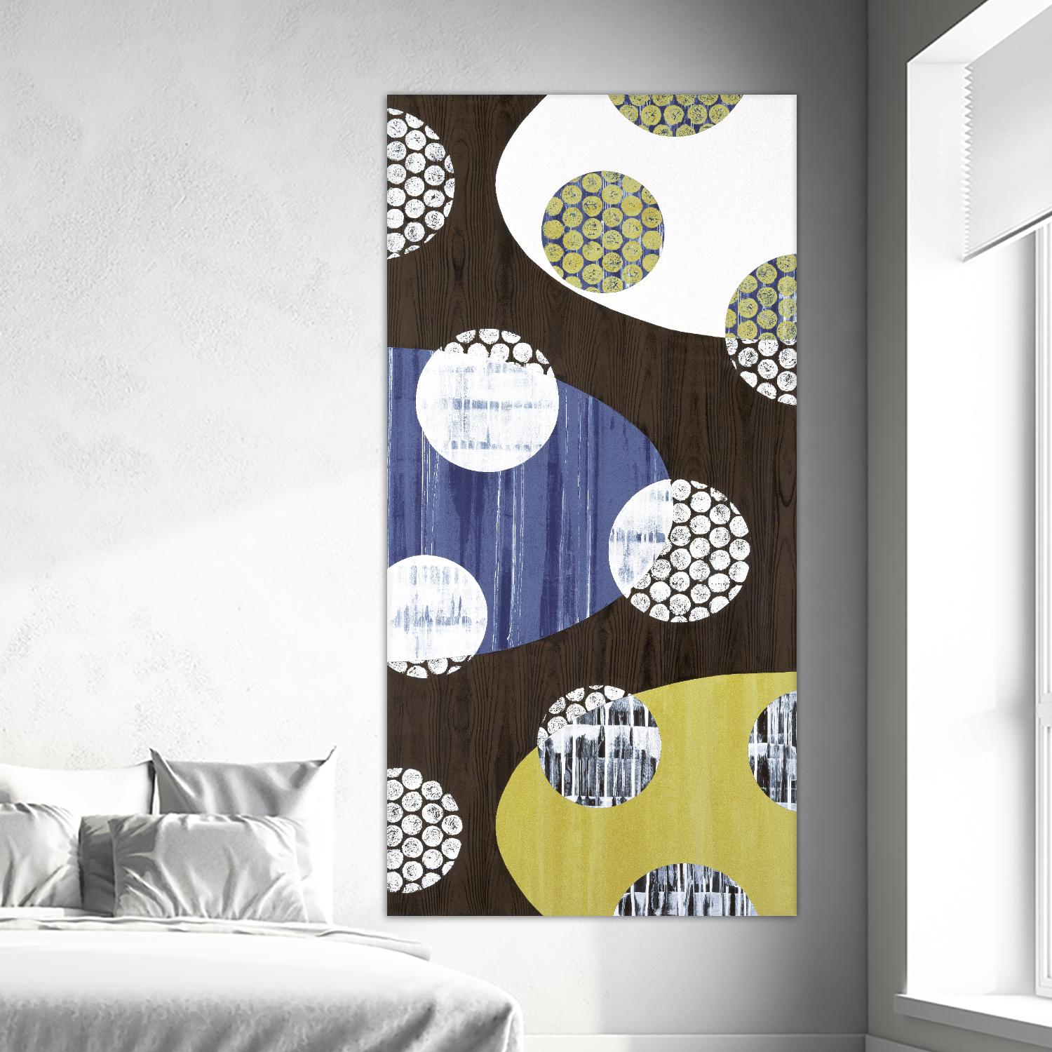Spring is Beneath the Snow 1 by Mary Calkins on GIANT ART - blue abstract