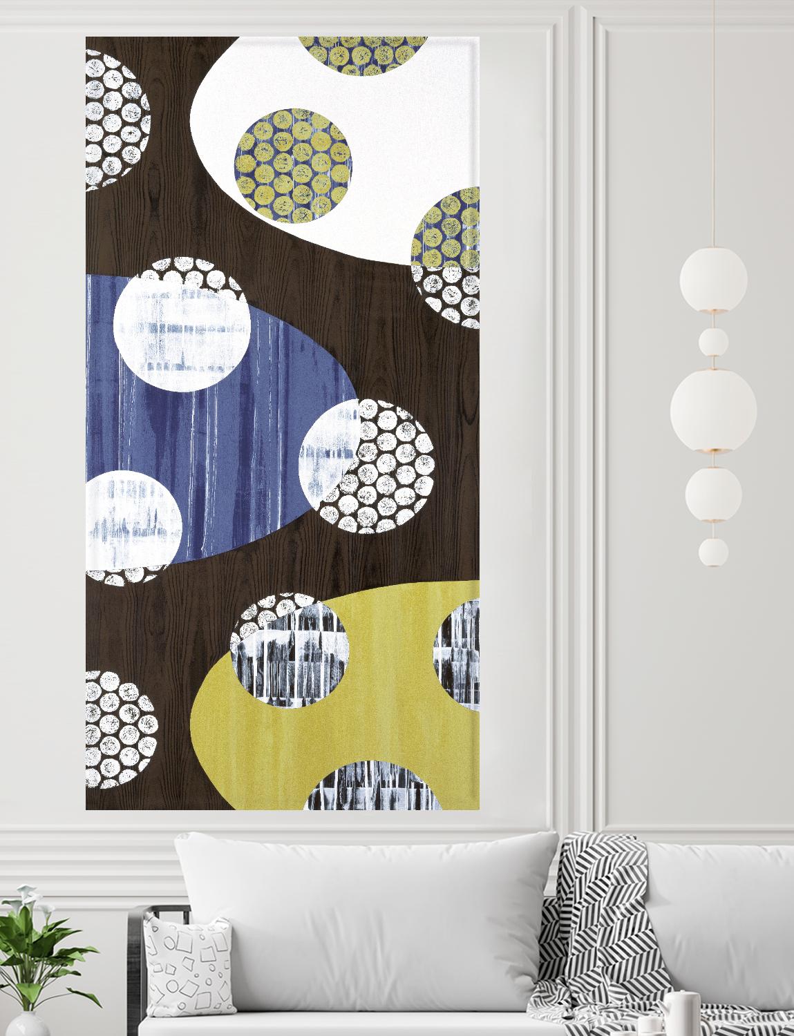 Spring is Beneath the Snow 1 by Mary Calkins on GIANT ART - blue abstract