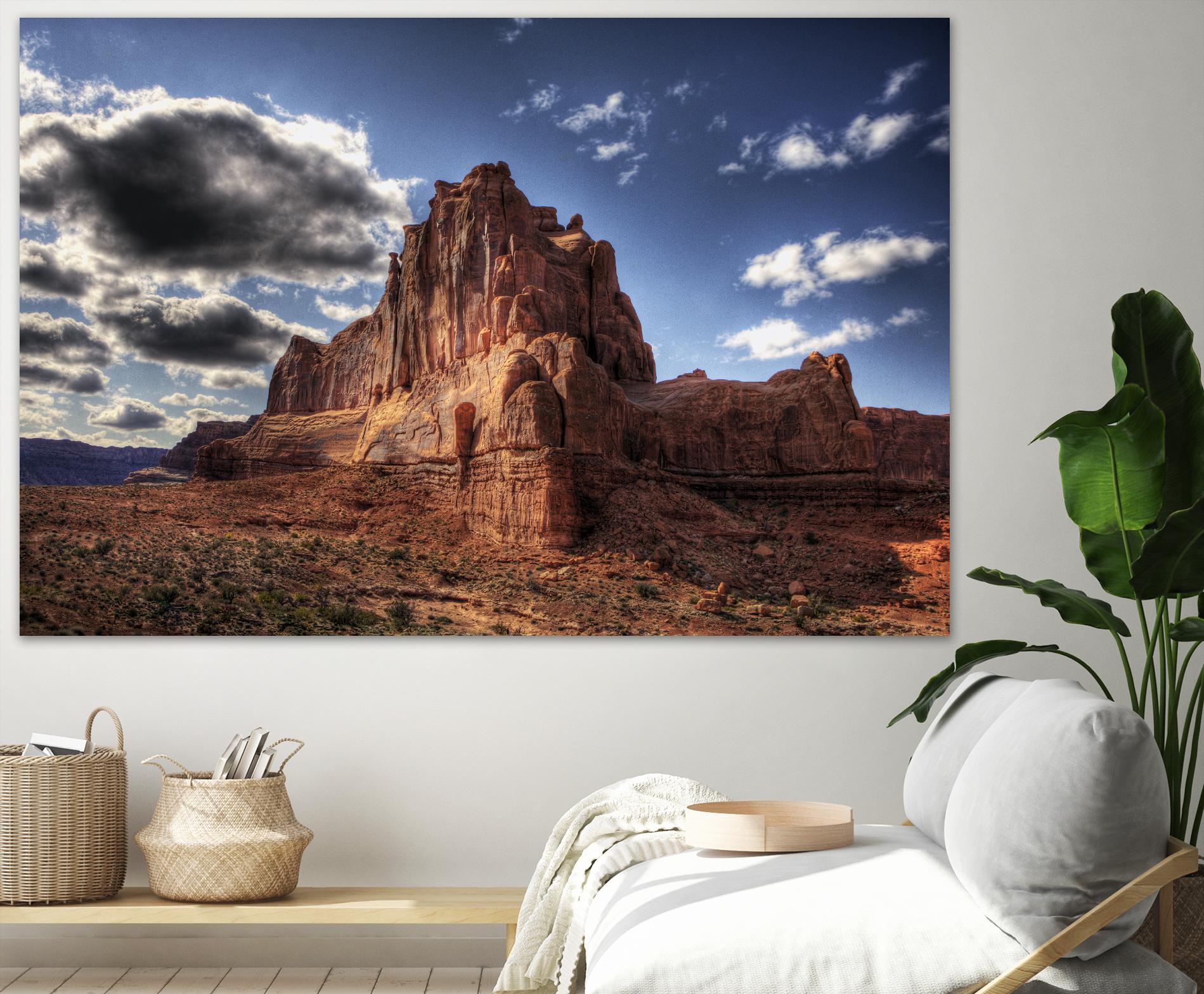Red Mountain by Jamie Cook on GIANT ART - blue landscape