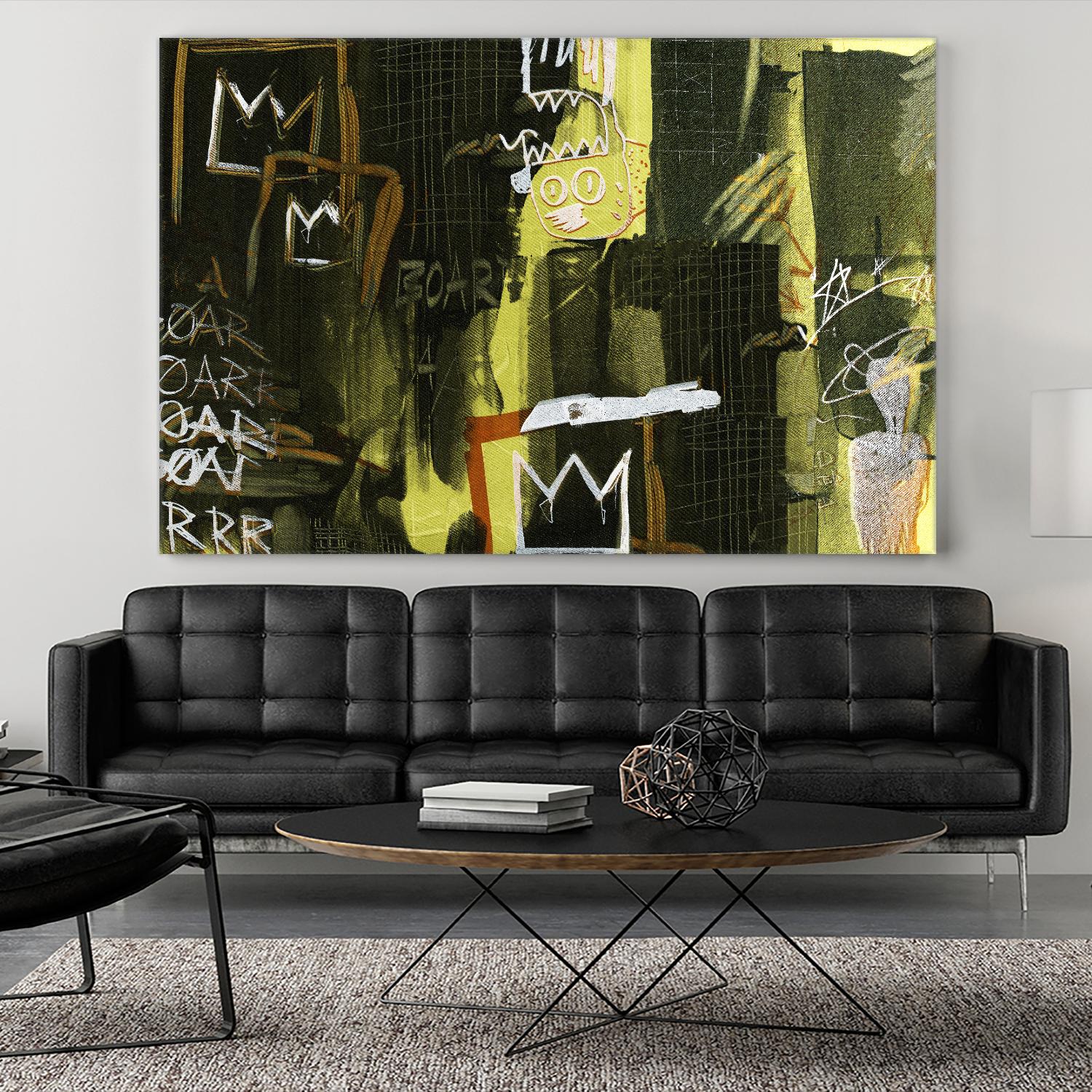 Graffiti by Tracy Hiner on GIANT ART - black contemporary
