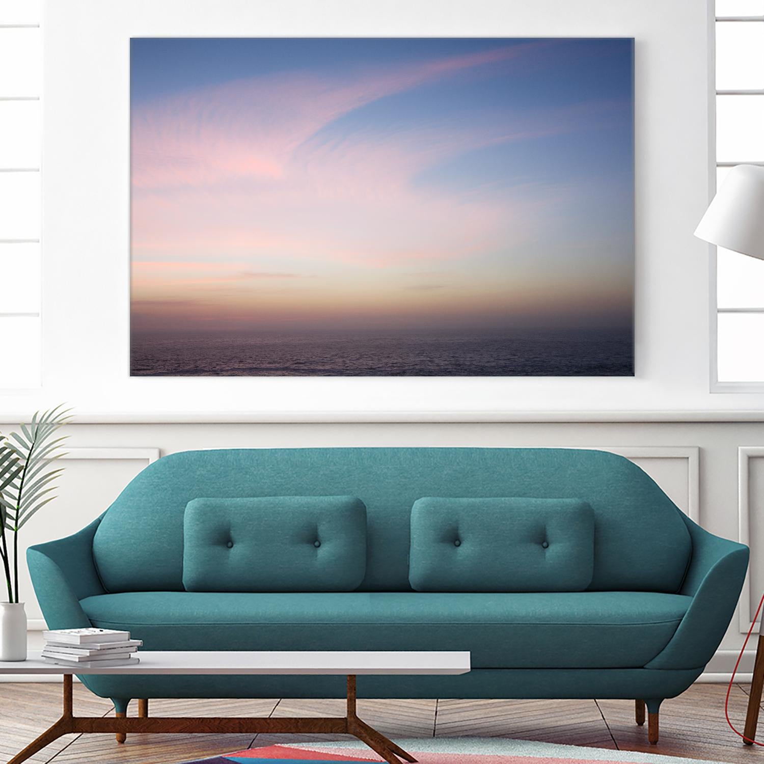 Ocean and Sky 1 by Acer Images on GIANT ART - pink landscape