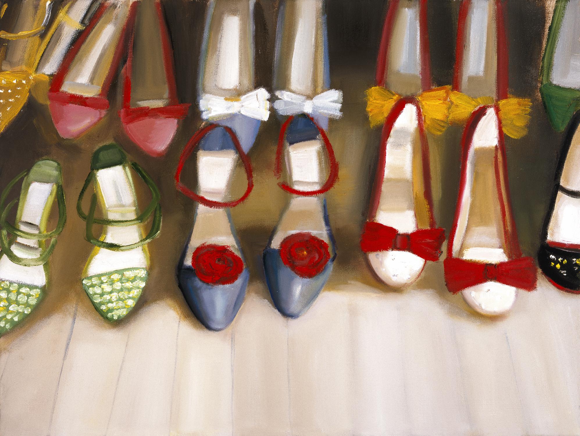 Shoe Seige by Janet Hill on GIANT ART - red fashion