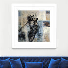 Loyal Companion by Mary Calkins on GIANT ART - blue animals