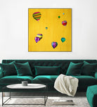 Lift Off F by GI ArtLab on GIANT ART - purple pop art - alternative