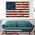 American Flag by Stella Bradley on GIANT ART - red flags