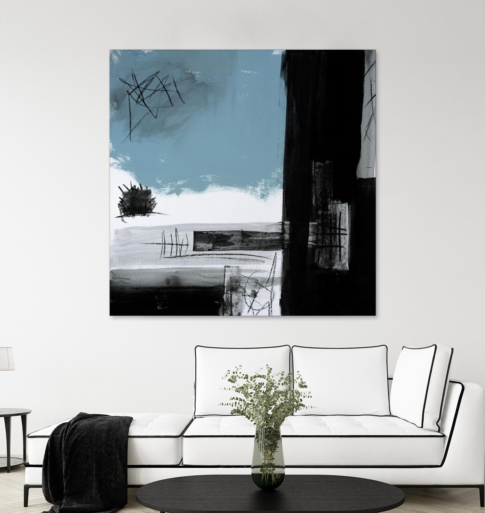 Sandstone E by Franka Palek on GIANT ART - black abstract